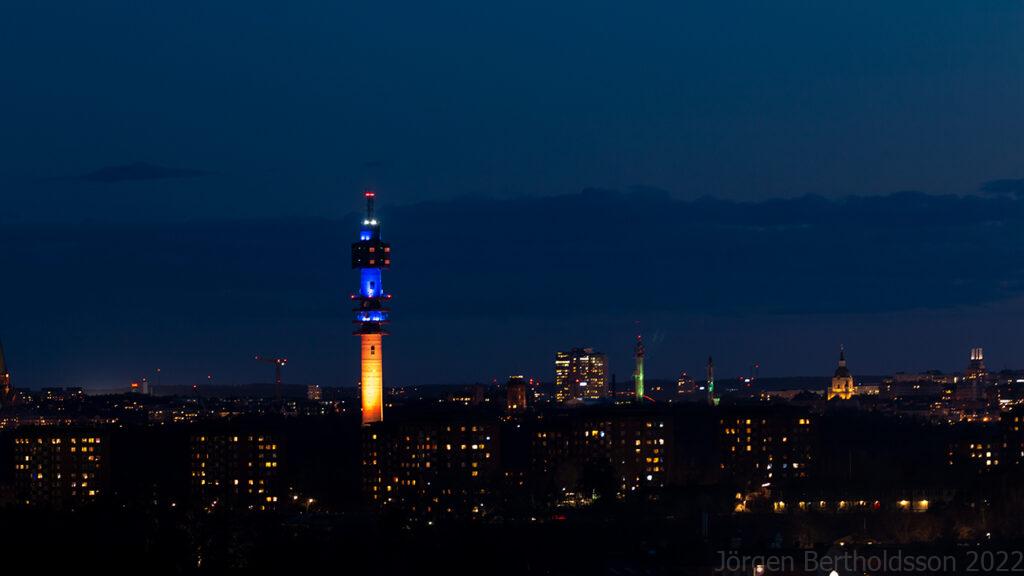 Kaknästornet kväll